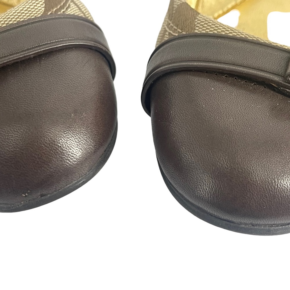 Coach Delphine Signature Ballet Flats Size 8.5 Br… - image 7